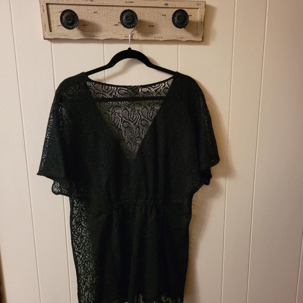 Jaclyn Smith Lace Top/Swimsuit Coverup XL - Picture 2 of 7